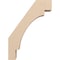 Ekena Millwork 5-inch W x 16-inch D x 22-inch H Merced Rough Cedar Woodgrain TimberThane Knee Brace, Primed BRCUR05X16X22MRCRCPR - alternate 5